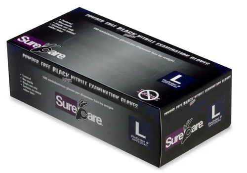 Gloves - 7 Mil Black Nitrile XL (Case)