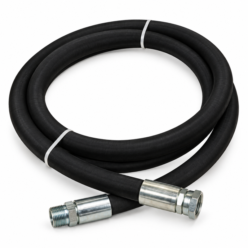 3/8 MPT x 1/2 FPT sewer jetter whip hose