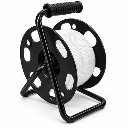 LightRay LR3 reel with 300 foot mule tape for UV CIPP packers